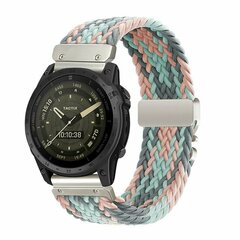 Braided nylon band met parachute sluiting - Multicolor Pastel - Garmin Tactix 8 - 51mm