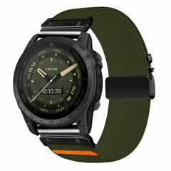 Nylon bandje met parachute sluiting - Donkergroen - Garmin Tactix 8 - 51mm