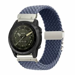 Braided nylon band met parachute sluiting - Blauwgrijs - Garmin Approach S60 &amp; S62 / Instinct / Instinct 2 (Solar)