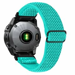 Elastische Solo Loop nylon bandje - Mintgroen - Garmin Fenix 8 / 8 Pro - 47mm