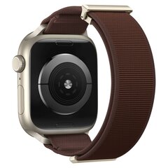 Magnetische nylon bandje - Terracotta - Geschikt voor Apple Watch 44mm / 45mm / 46mm / 49mm