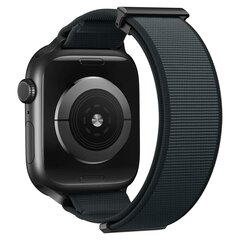 Magnetische nylon bandje - Zwart - Geschikt voor Apple Watch 44mm / 45mm / 46mm / 49mm