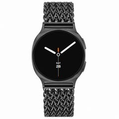Gevlochten RVS band - Zwart - Samsung Galaxy Watch 8 - 40mm / 44mm