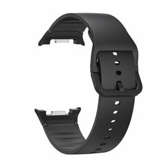 Soft siliconen band - Maat: S/M - Zwart - Samsung Galaxy Watch 9 - 40mm / 44mm