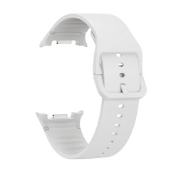 Soft siliconen band - Maat: S/M - Wit - Samsung Galaxy Watch 9 - 40mm / 44mm