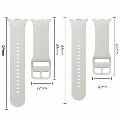 Soft siliconen band - Maat: S/M - Donkergrijs - Samsung Galaxy Watch 9 - 40mm / 44mm