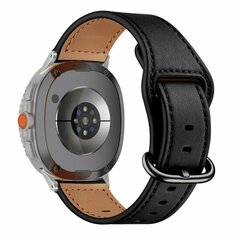 Classic leren band - Zwart - Samsung Galaxy Watch 9 - 40mm / 44mm