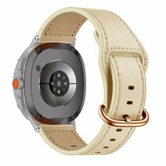 Classic leren band - Ivoor - Samsung Galaxy Watch 9 - 40mm / 44mm
