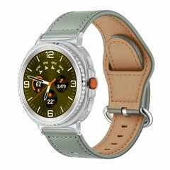 Classic leren band - Grijs - Samsung Galaxy Watch 9 - 40mm / 44mm