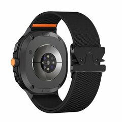 Nylon bandje met Parachute sluiting - Zwart - Samsung Galaxy Watch 9 - 40mm / 44mm