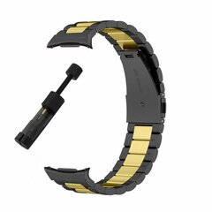 Stalen schakelband - Zwart met goud - Samsung Galaxy Watch 9 - 40mm / 44mm