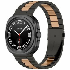 Stalen schakelband - Zwart met champagne goud - Samsung Galaxy Watch 9 - 40mm / 44mm