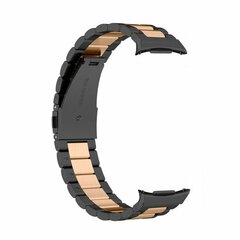 Stalen schakelband - Zwart met champagne goud - Samsung Galaxy Watch 9 - 40mm / 44mm