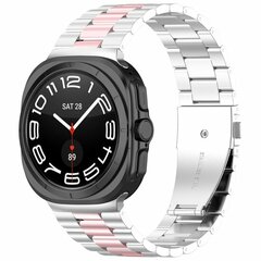 Stalen schakelband - Zilver met ros&eacute; goud - Samsung Galaxy Watch 9 - 40mm / 44mm