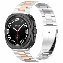 Stalen schakelband - Zilver met champagne goud - Samsung Galaxy Watch 9 - 40mm / 44mm