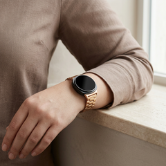 Stalen schakelband - Ros&eacute; goud - Samsung Galaxy Watch 9 - 40mm / 44mm