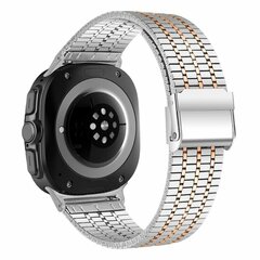 Stalen bandje - Zilver met ros&eacute; goud - Samsung Galaxy Watch 9 - 40mm / 44mm
