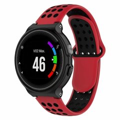 Siliconen sportbandje - Rood + zwart - Garmin Approach S20