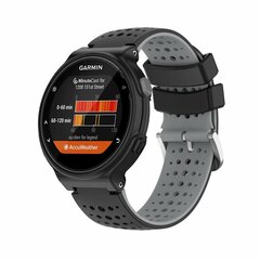 Siliconen Dot Pattern bandje - Zwart + grijs - Garmin Approach S20