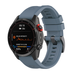 Siliconen sportbandje - Grijsblauw - Garmin Fenix 9 / 9 pro - 47mm