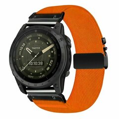 Nylon bandje met parachute sluiting - Oranje - Garmin Fenix 9 / 9 pro - 47mm