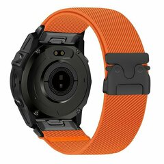 Nylon bandje met parachute sluiting - Oranje - Garmin Fenix 9 / 9 pro - 47mm