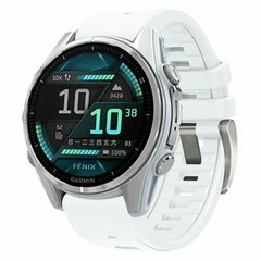 Siliconen bandje - Wit - Garmin Fenix 9 / 9 pro - 43mm
