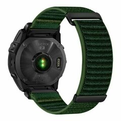 Nylon Sport Loop bandje - Donkergroen - Garmin Fenix 9 / 9 pro - 43mm