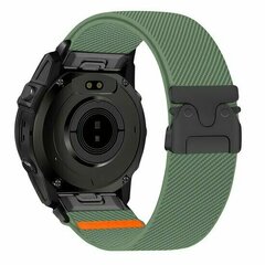 Nylon bandje met parachute sluiting - Groen - Garmin Fenix 9 / 9 pro - 43mm