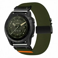 Nylon bandje met parachute sluiting - Donkergroen - Garmin Fenix 9 / 9 pro - 43mm