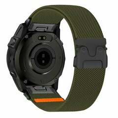 Nylon bandje met parachute sluiting - Donkergroen - Garmin Fenix 9 / 9 pro - 43mm