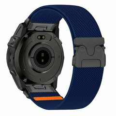 Nylon bandje met parachute sluiting - Donkerblauw - Garmin Fenix 9 / 9 pro - 43mm