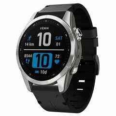 Leren bandje - Zwart - Garmin Fenix 9 / 9 pro - 43mm