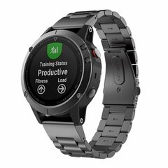 Stalen schakelband - Zwart - Garmin Fenix 9 / 9 pro - 51mm