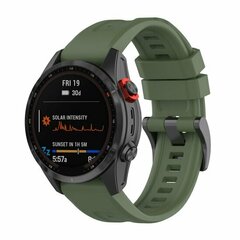 Siliconen sportbandje - Leger groen - Garmin Fenix 9 / 9 pro - 51mm