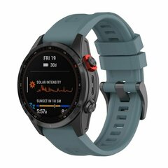 Siliconen sportbandje - Grijsblauw - Garmin Fenix 9 / 9 pro - 51mm