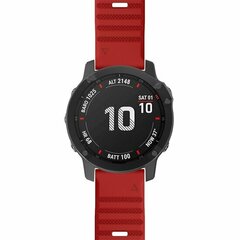 Siliconen bandje - Rood - Garmin Fenix 9 / 9 pro - 51mm