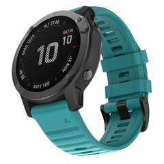 Siliconen bandje - Blauwgroen - Garmin Fenix 9 / 9 pro - 51mm
