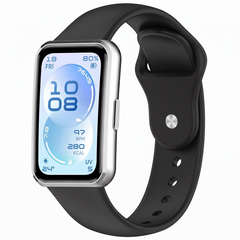 Siliconen bandje - Zwart - Huawei Band 11 / 11 pro