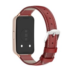 Leren bandje - Rood (ros&eacute; connector) - Huawei Band 11 / 11 pro