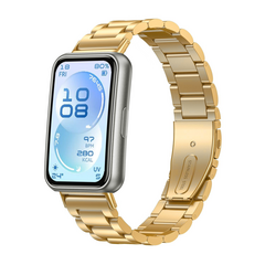 Stalen schakelband - Goud - Huawei Band 11 / 11 pro
