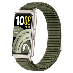 Nylon ribbelbandje - Donkergroen - Huawei Band 11 / 11 pro