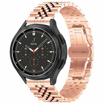 Stalen band - Ros&eacute; goud - Garmin Forerunner 970 / 570 (47mm) / 255
