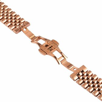 Stalen band - Ros&eacute; goud - Garmin Forerunner 970 / 570 (47mm) / 255