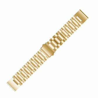Stalen schakelband - Goud - Garmin Quatix 8 - 47mm