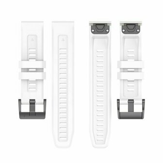 Siliconen sportbandje - Wit - Garmin Quatix 8 - 47mm