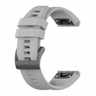 Siliconen sportbandje - Grijs - Garmin Quatix 8 - 47mm