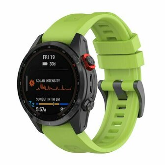 Siliconen sportbandje - Groen - Garmin Quatix 8 - 47mm