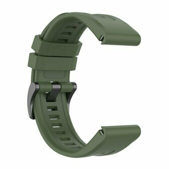 Siliconen sportbandje - Leger groen - Garmin Quatix 8 - 47mm