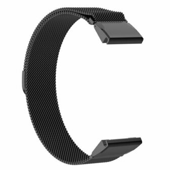 Milanese bandje - Zwart - Garmin Quatix 8 - 47mm